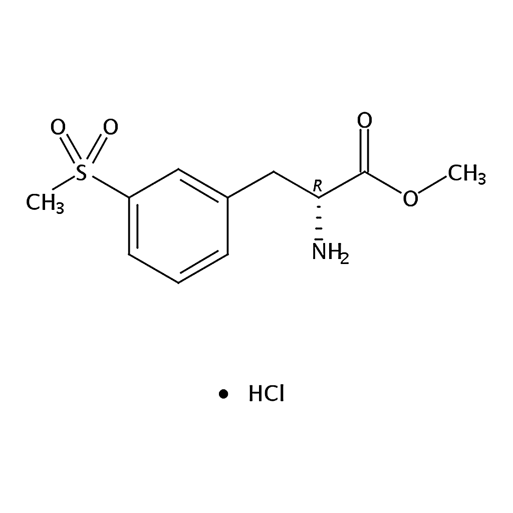 RHAWN (R)-Methyl 2-amino-3-(3-(methylsulfonyl)phenyl)propanoate hydrochloride