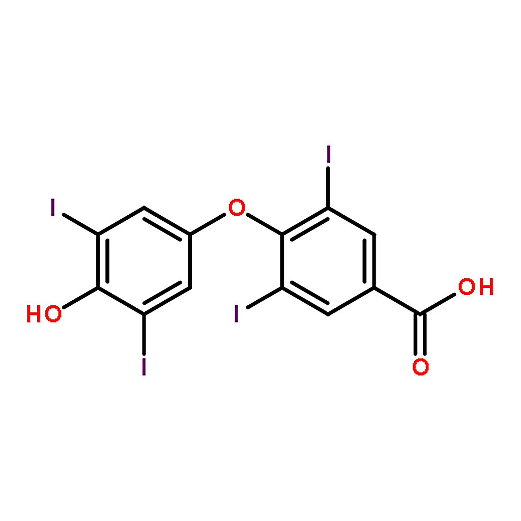 RHAWN 4-(4-hydroxy-3,5-diiodophenoxy)-3,5-diiodobenzoic acid