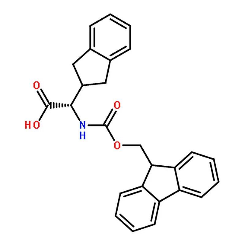 RHAWN (S)-2-((((9H-Fluoren-9-yl)methoxy)carbonyl)amino)-2-(2,3-dihydro-1H-inden-2-yl)acetic acid