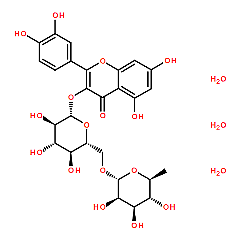 RHAWN 2-(3,4-Dihydroxyphenyl)-5,7-dihydroxy-4-oxo-4H-chromen-3-yl 6-O-( 6-deoxy--L-mannopyranosyl)