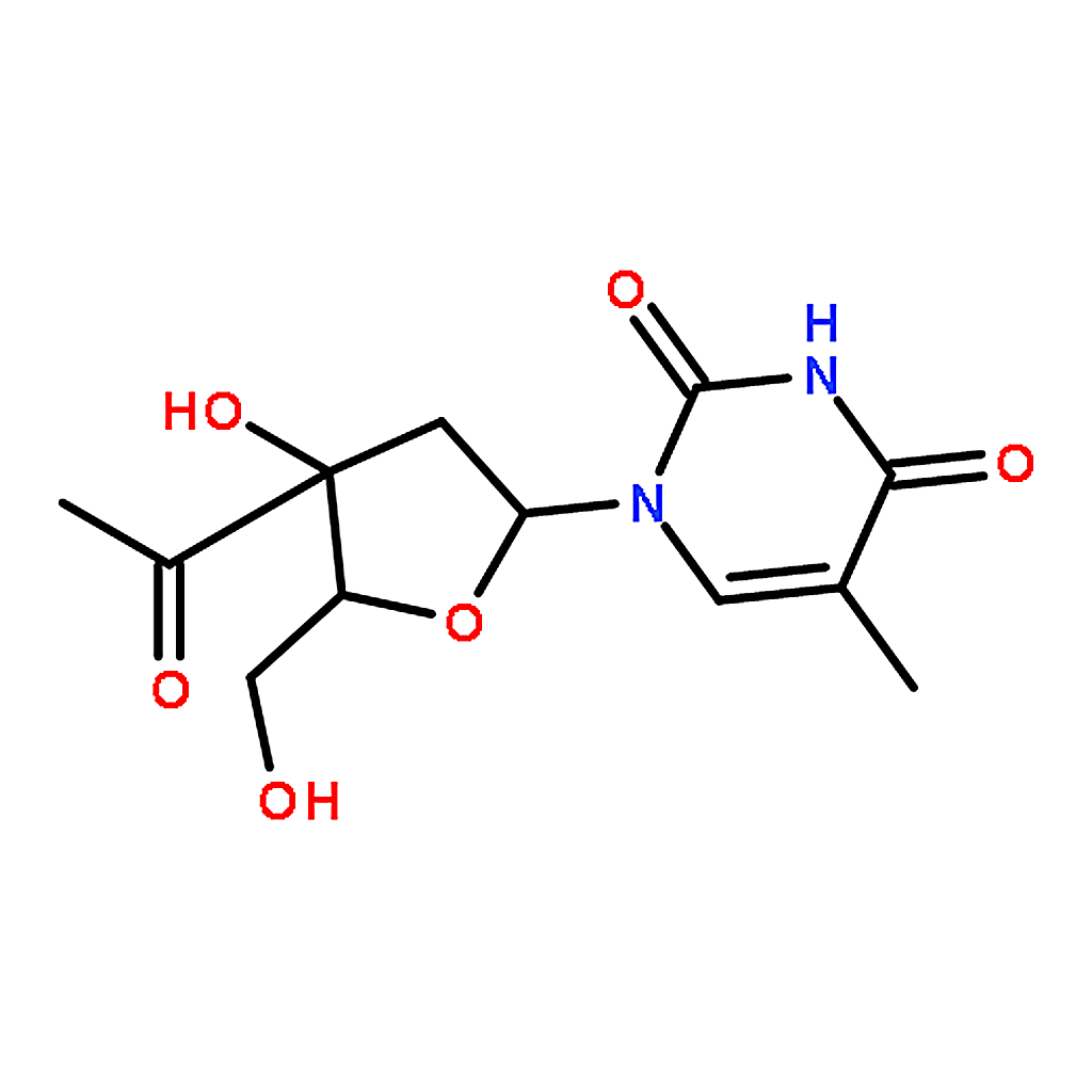 RHAWN (2R,3S,5R)-2-(Hydroxymethyl)-5-(5-methyl-2,4-dioxo-3,4-dihydropyrimidin-1(2H)-yl)tetrahydrof