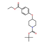 RHAWN tert-Butyl 4-(4-(ethoxycarbonyl)phenoxy)piperidine-1-carboxylate