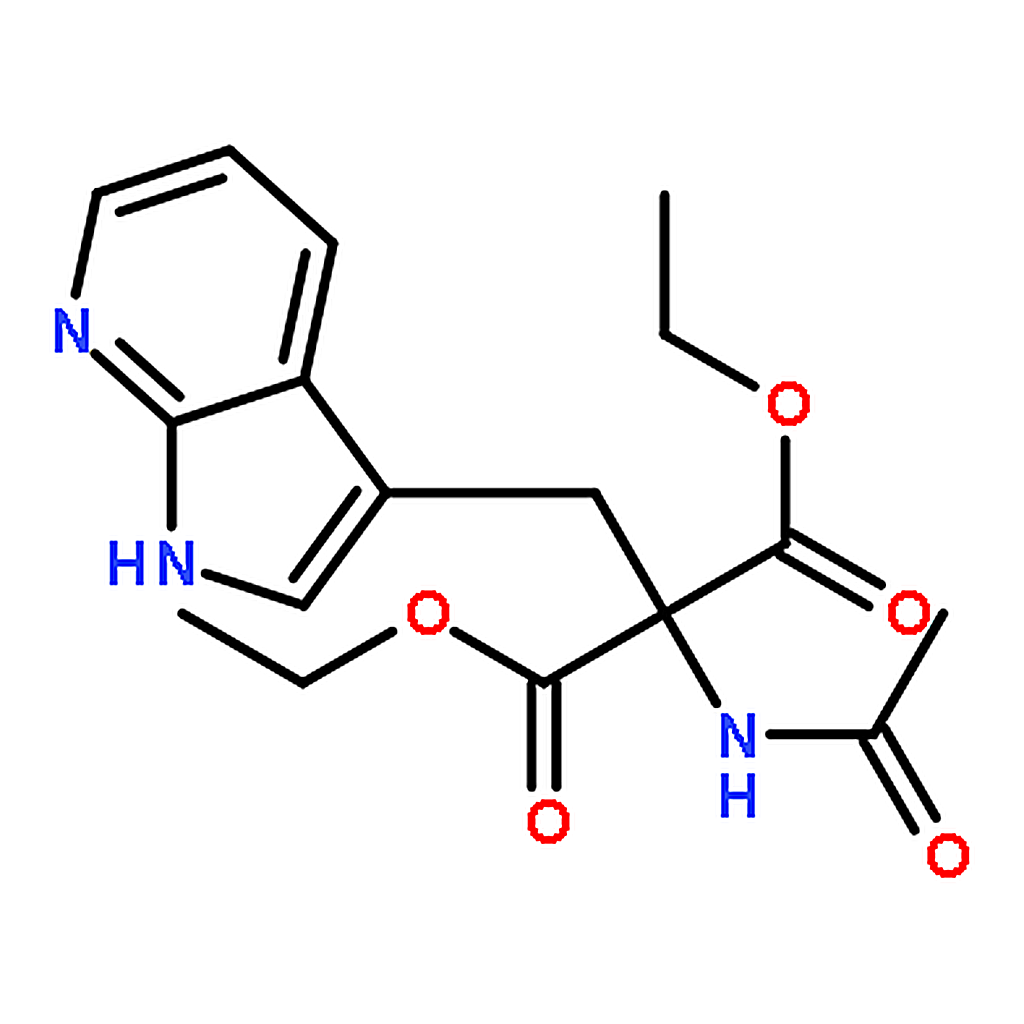 RHAWN Diethyl 2-((1H-pyrrolo[2,3-b]pyridin-3-yl)methyl)-2-acetamidomalonate