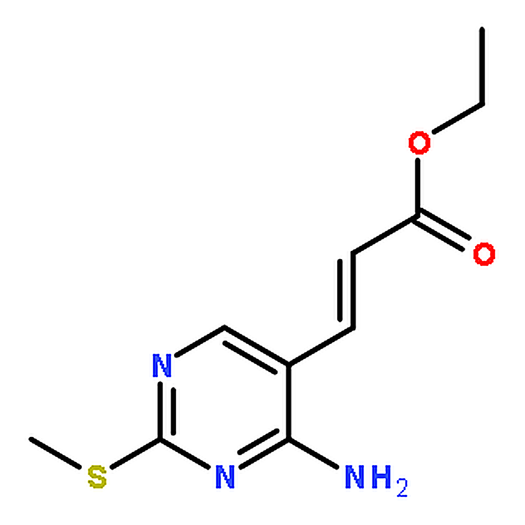 RHAWN Ethyl 3-(4-amino-2-(methylthio)pyrimidin-5-yl)acrylate