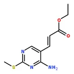 RHAWN Ethyl 3-(4-amino-2-(methylthio)pyrimidin-5-yl)acrylate