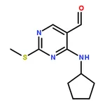 RHAWN 4-(Cyclopentylamino)-2-(methylthio)pyrimidine-5-carbaldehyde