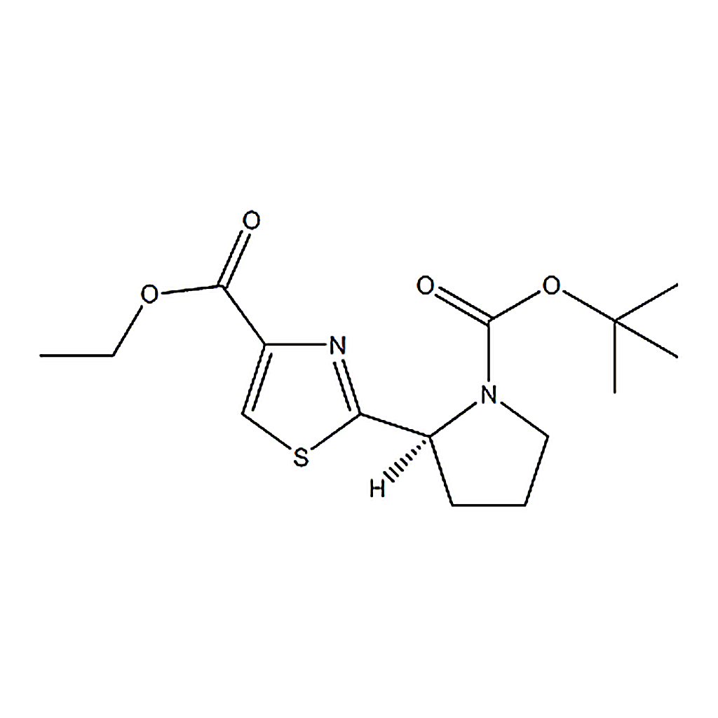 RHAWN 2-((S)-1-tert-Butoxycarbonyl-pyrrolidin-2-yl)-thiazole-4-carboxylic acid ethyl ester