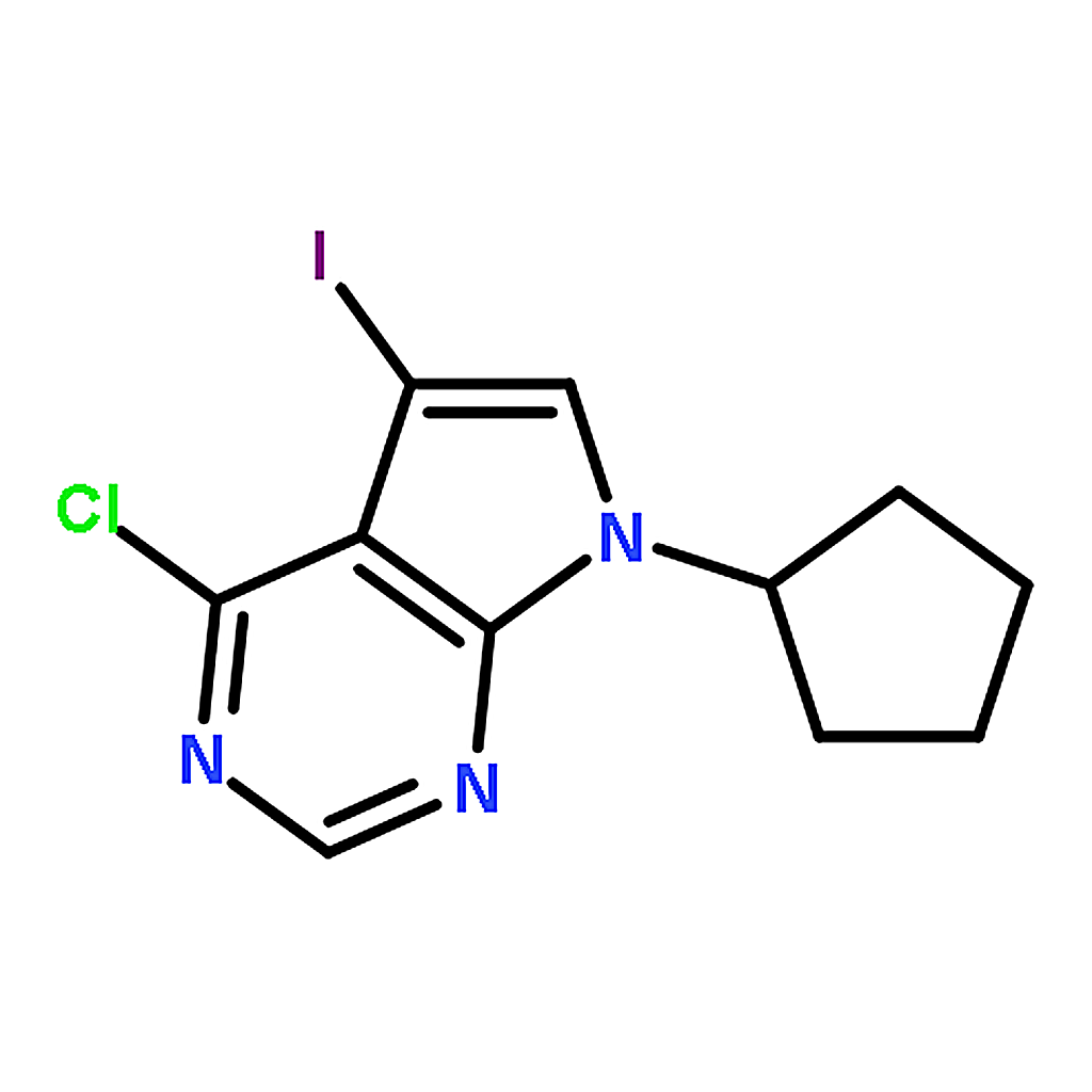 RHAWN 4-Chloro-7-cyclopentyl-5-iodo-7H-pyrrolo[2,3-d]pyrimidine