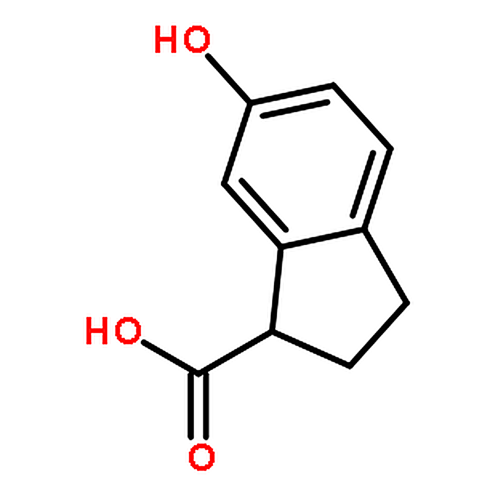 RHAWN 6-Hydroxy-2，3-dihydro-1H-indene-1-carboxylic acid