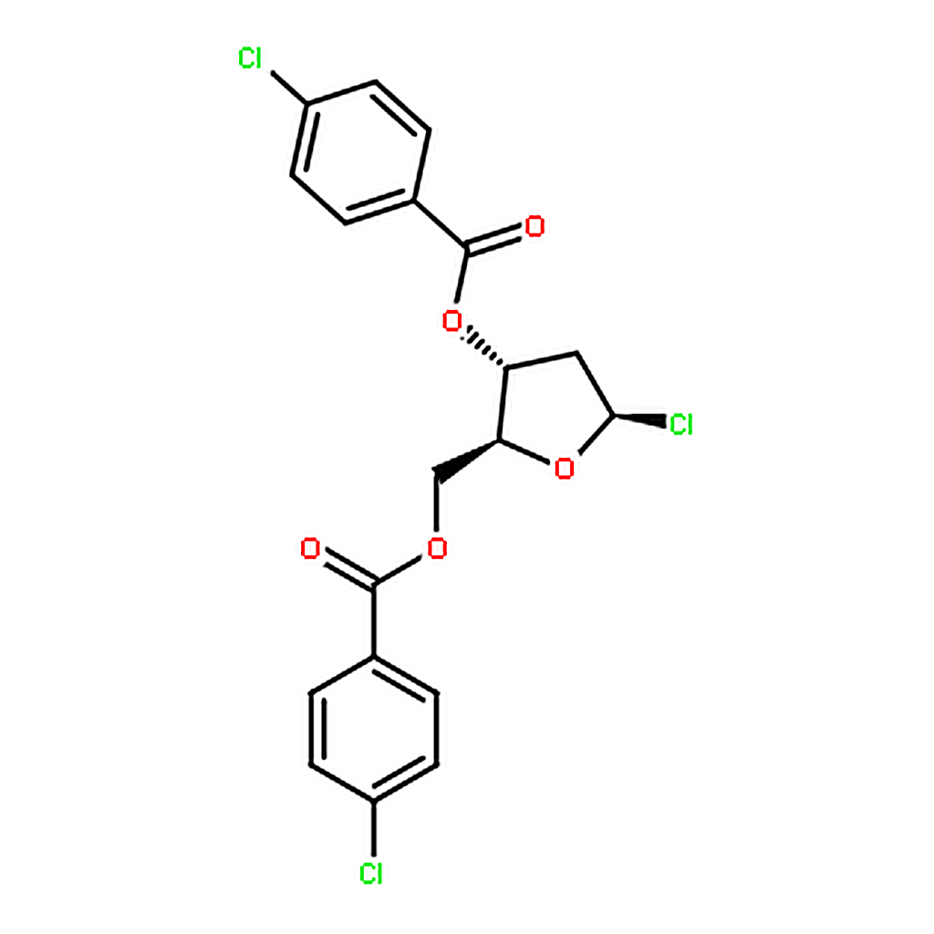RHAWN (2R,3S,5R)-5-Chloro-2-(((4-chlorobenzoyl)oxy)methyl)tetrahydrofuran-3-yl 4-chlorobenzoate