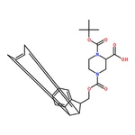 RHAWN 4-(((9H-Fluoren-9-yl)methoxy)carbonyl)-1-(tert-butoxycarbonyl)piperazine-2-carboxylic acid