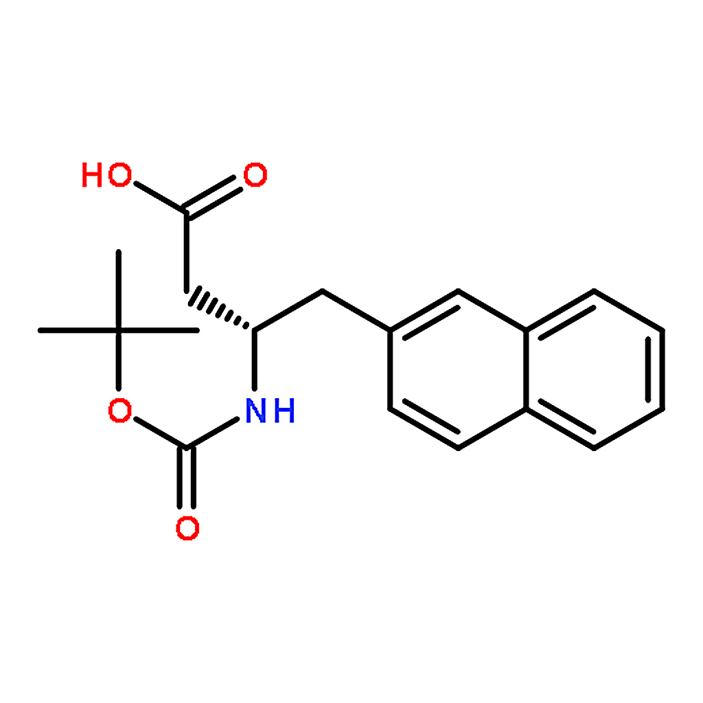 RHAWN (S)-3-((tert-Butoxycarbonyl)amino)-4-(naphthalen-2-yl)butanoic acid