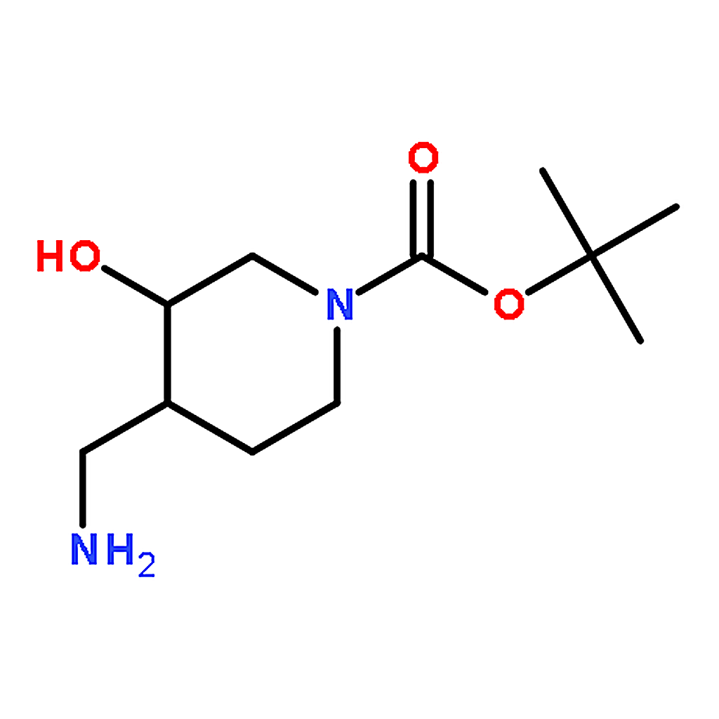 RHAWN (3R,4R)-rel-tert-Butyl 4-(aminomethyl)-3-hydroxypiperidine-1-carboxylate