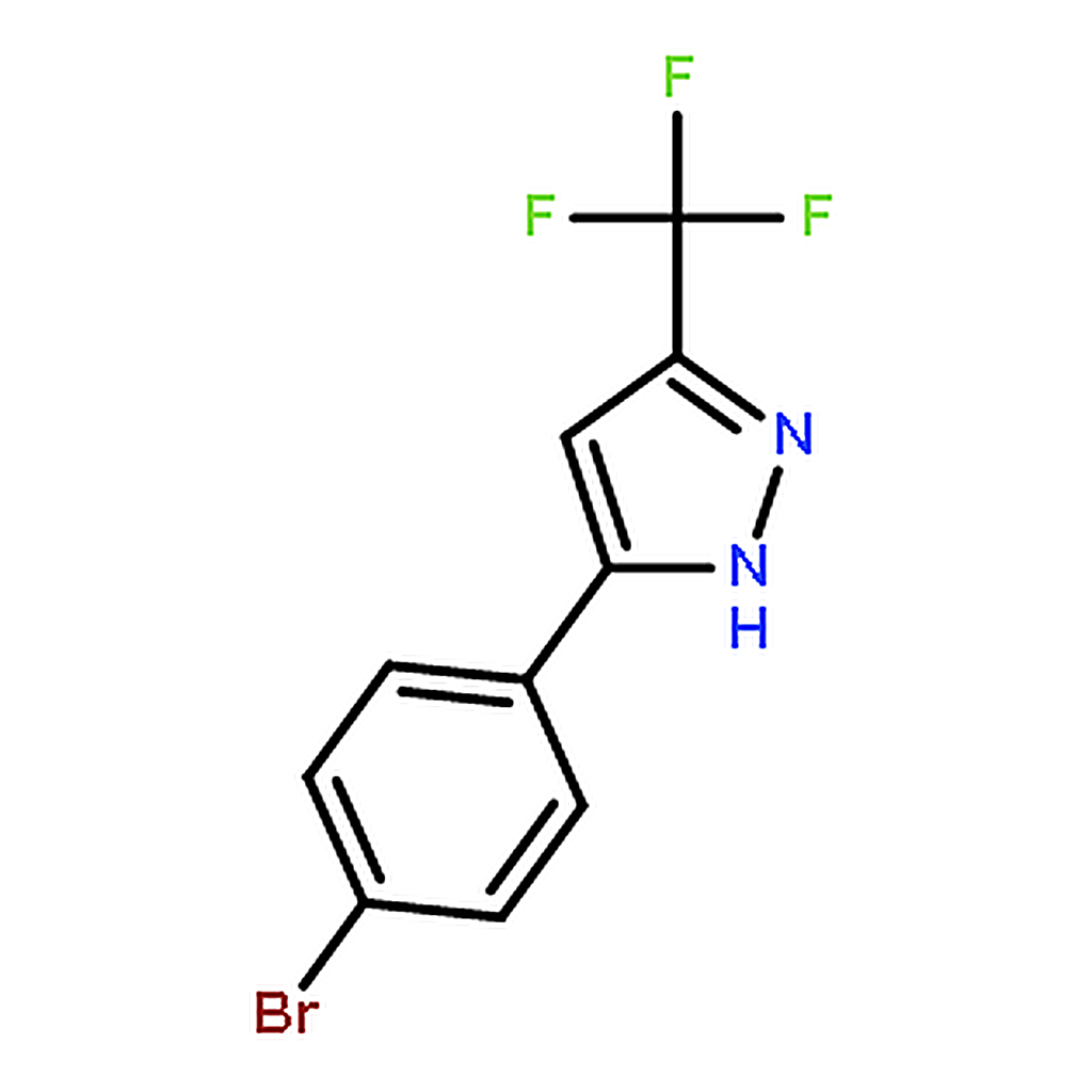 RHAWN 3-(4-Bromophenyl)-5-(trifluoromethyl)-1H-pyrazole