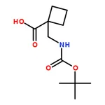 RHAWN 1-(((tert-Butoxycarbonyl)amino)methyl)cyclobutane-1-carboxylic acid