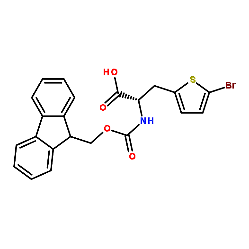 RHAWN (S)-2-((((9H-Fluoren-9-yl)methoxy)carbonyl)amino)-3-(5-bromothiophen-2-yl)propanoic acid