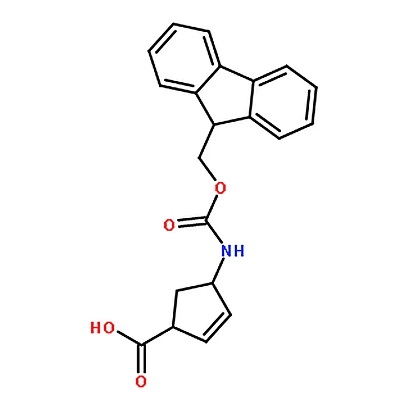 RHAWN (1R,4S)-4-((((9H-Fluoren-9-yl)methoxy)carbonyl)amino)cyclopent-2-enecarboxylic acid