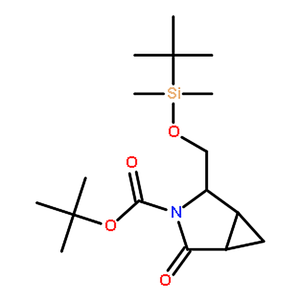 RHAWN (1S，2S，5R)-3-Boc-2-[(tert-butyldimethylsilyloxy)methyl]-4-oxo-3-azabicyclo[3.1.0]hexane