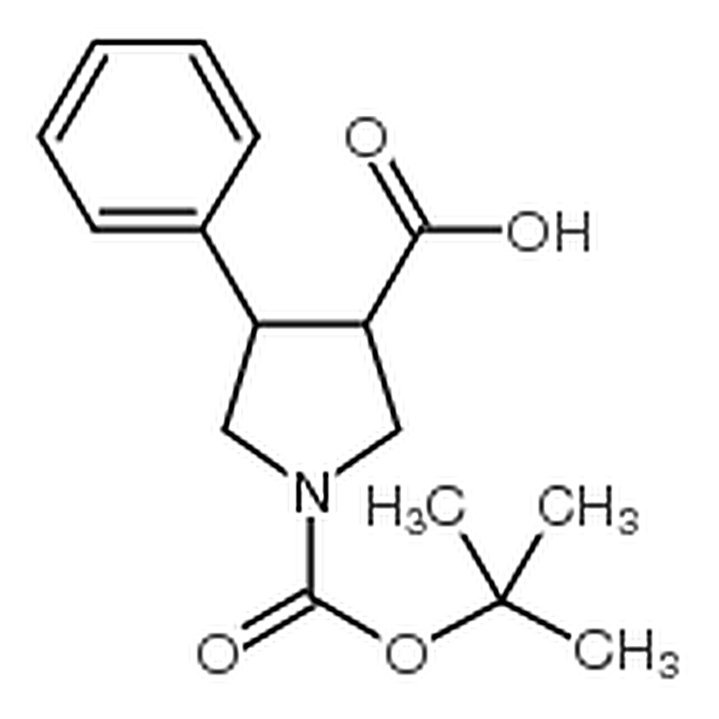 RHAWN trans-1-(tert-Butoxycarbonyl)-4-phenylpyrrolidine-3-carboxylic acid