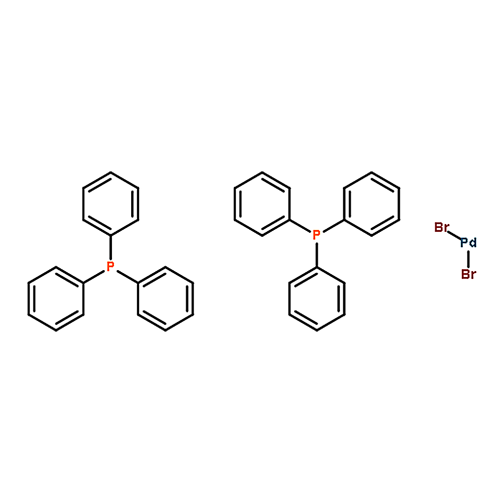 RHAWN trans-Dibromobis(triphenylphosphine)palladium(II)
