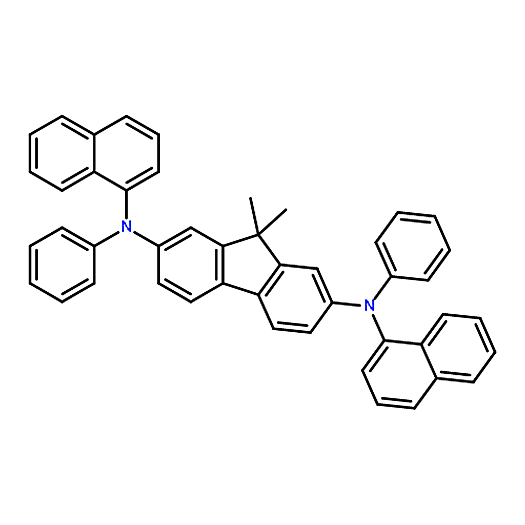RHAWN 2,7-Bis[<i>N</i>-(1-naphthyl)anilino]-9,9-dimethylfluorene