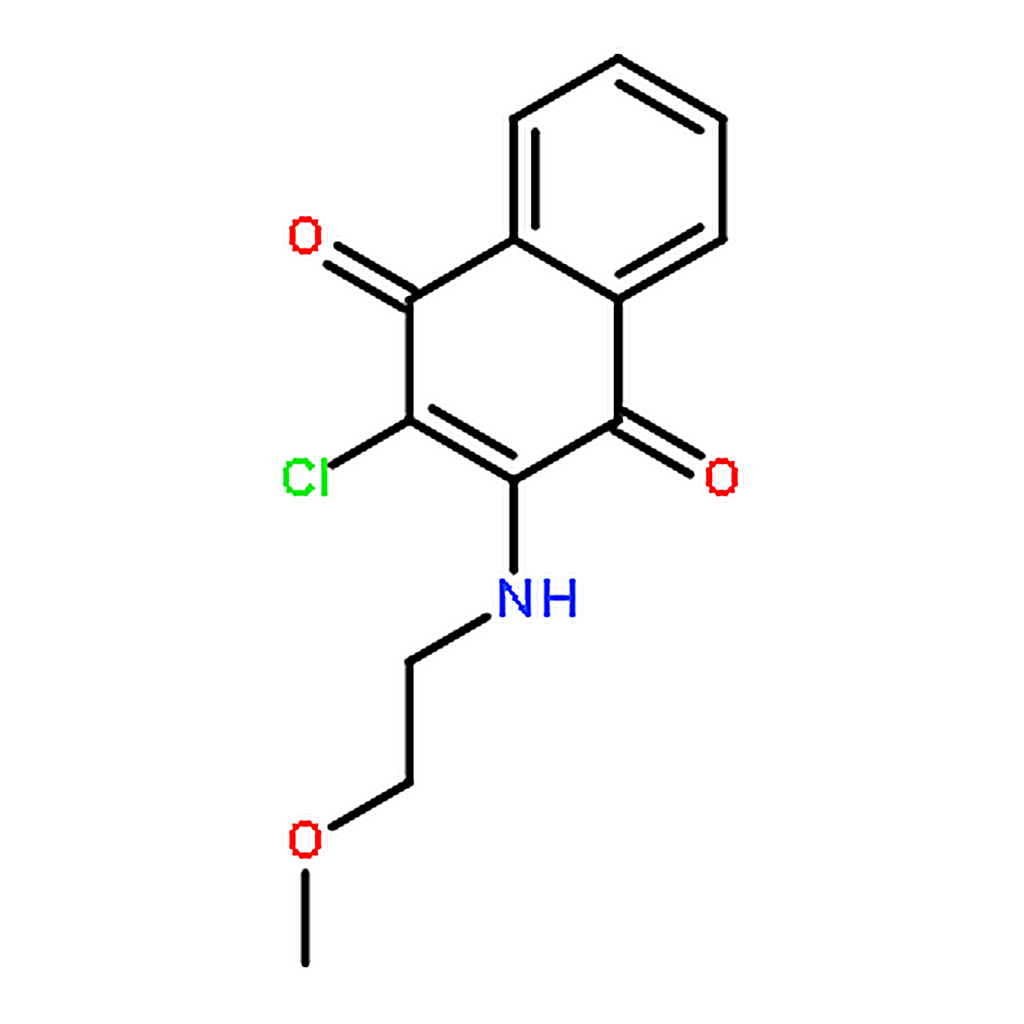 RHAWN 2-Chloro-3-(2-methoxyethylamino)naphthalene-1，4-dione