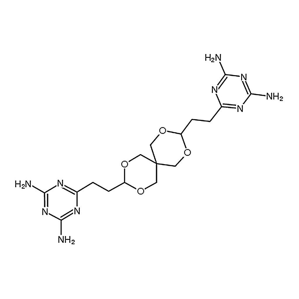 RHAWN 3,9-Bis[2-(3,5-diamino-2,4,6-triazaphenyl)ethyl]-2,4,8,10-tetraoxaspiro[5.5]undecane