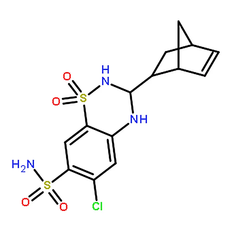 RHAWN 6-Chloro-3,4-dihydro-3-(2-norbornen-5-yl)-2H-1,2-4-benzothiadiazine-7-sulfonamide 1,1-Dioxide