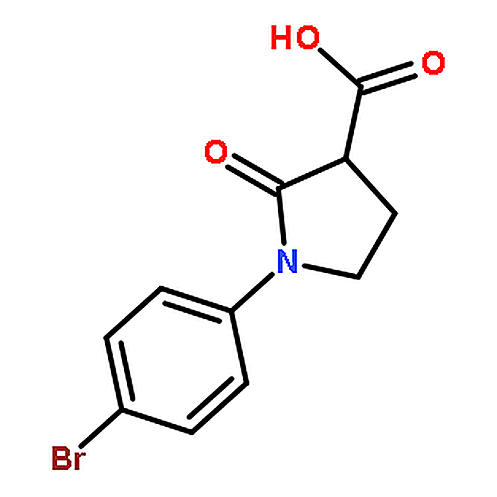 RHAWN 1-(4-Bromophenyl)-2-oxopyrrolidine-3-carboxylic acid