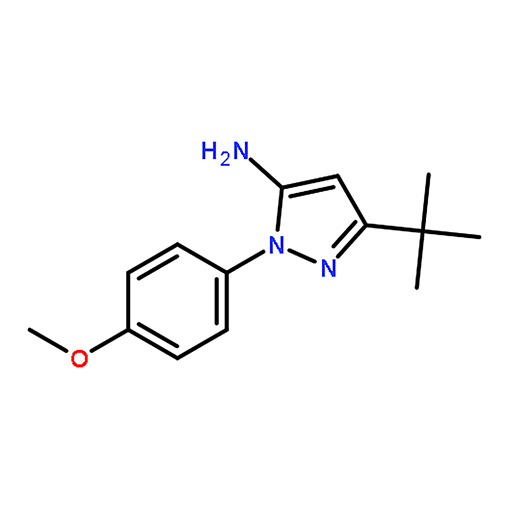 RHAWN 3-(tert-Butyl)-1-(4-methoxyphenyl)-1H-pyrazol-5-amine