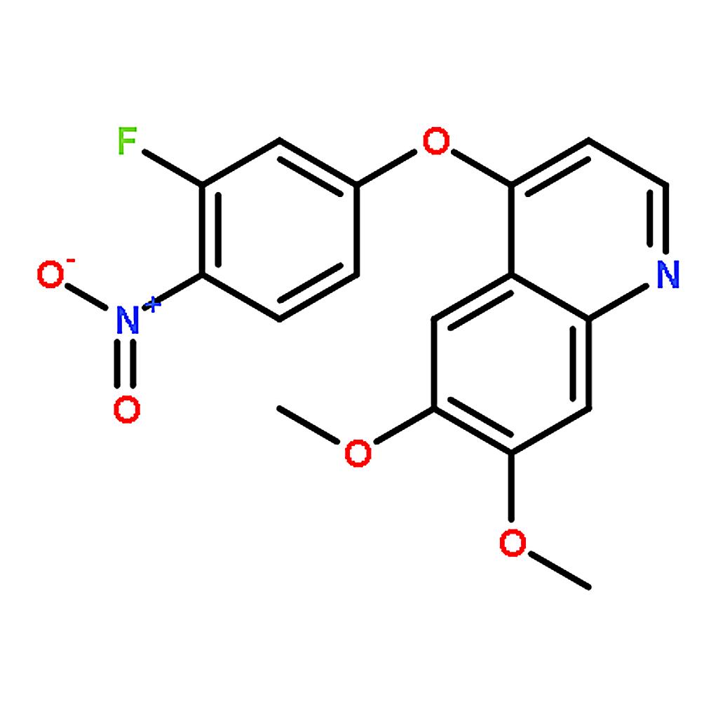 RHAWN 4-(3-Fluoro-4-nitrophenoxy)-6，7-dimethoxyquinoline