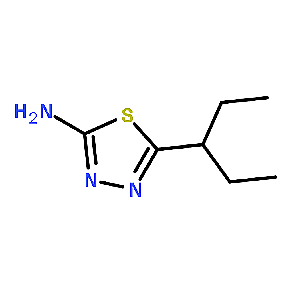 RHAWN 5-(1-ethylpropyl)-1,3,4-thiadiazol-2-amine(SALTDATA: FREE)