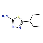 RHAWN 5-(1-ethylpropyl)-1,3,4-thiadiazol-2-amine(SALTDATA: FREE)