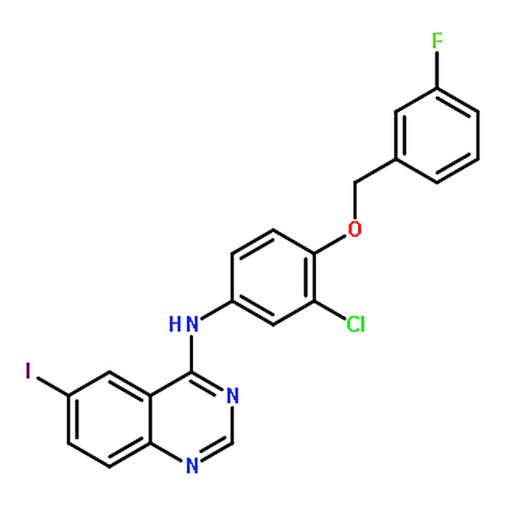 RHAWN 4-[3-Chloro-4-(3-fluorobenzyloxy)phenylamino]-6-iodoquinazolin