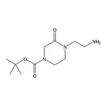 RHAWN tert-Butyl 4-(2-aminoethyl)-3-oxopiperazine-1-carboxylate