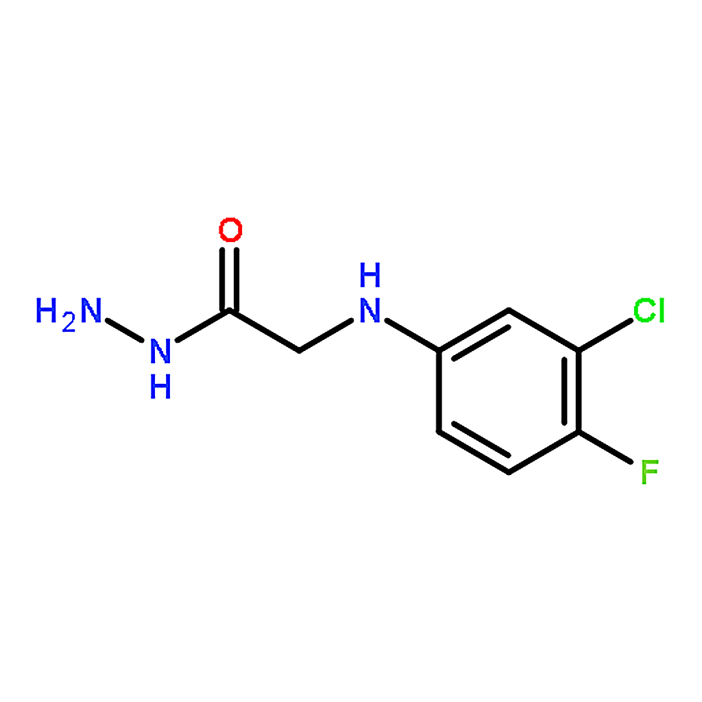 RHAWN 2-((3-Chloro-4-fluorophenyl)amino)acetohydrazide