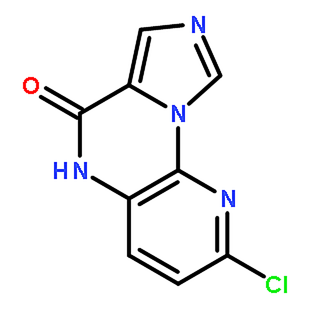 RHAWN 2-Chloroimidazo[1,5-a]pyrido[3,2-e]pyrazin-6(5H)-one