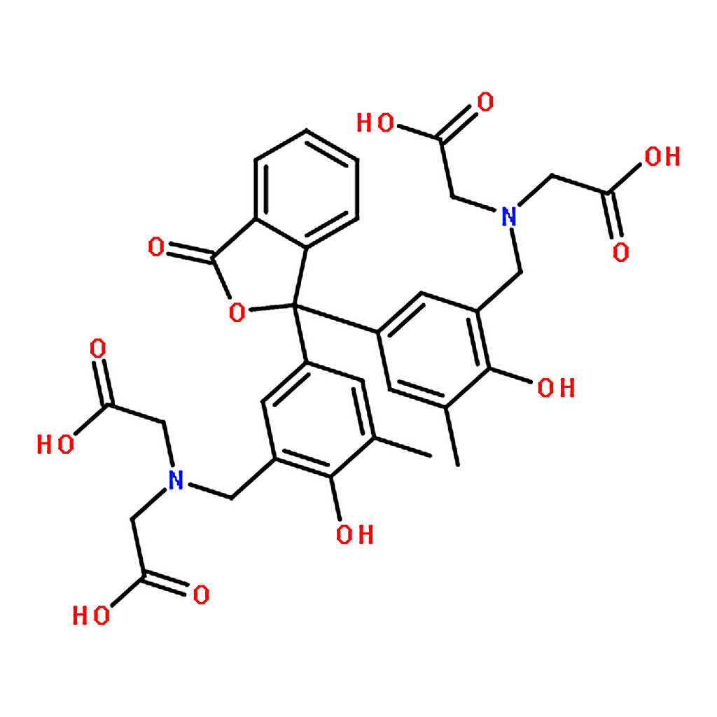 RHAWN 2-[[5-[1-[3-[[bis(carboxymethyl)amino]methyl]-4-hydroxy-5-methylphenyl]-3-oxo-2-benzofuran-1