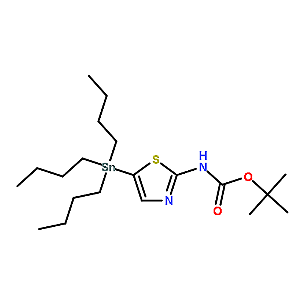 RHAWN tert-Butyl (5-(tributylstannyl)thiazol-2-yl)carbamate