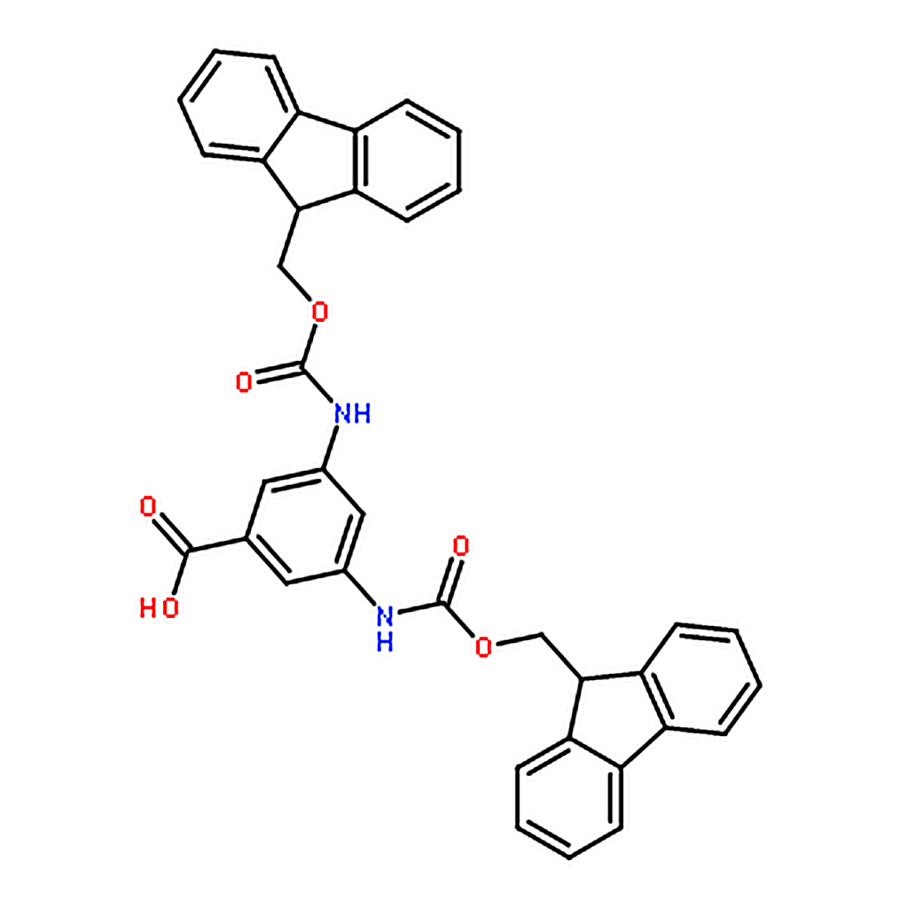 RHAWN 3,5-Bis((((9H-fluoren-9-yl)methoxy)carbonyl)amino)benzoic acid