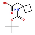 RHAWN 2-(1-((tert-Butoxycarbonyl)amino)cyclobutyl)acetic acid