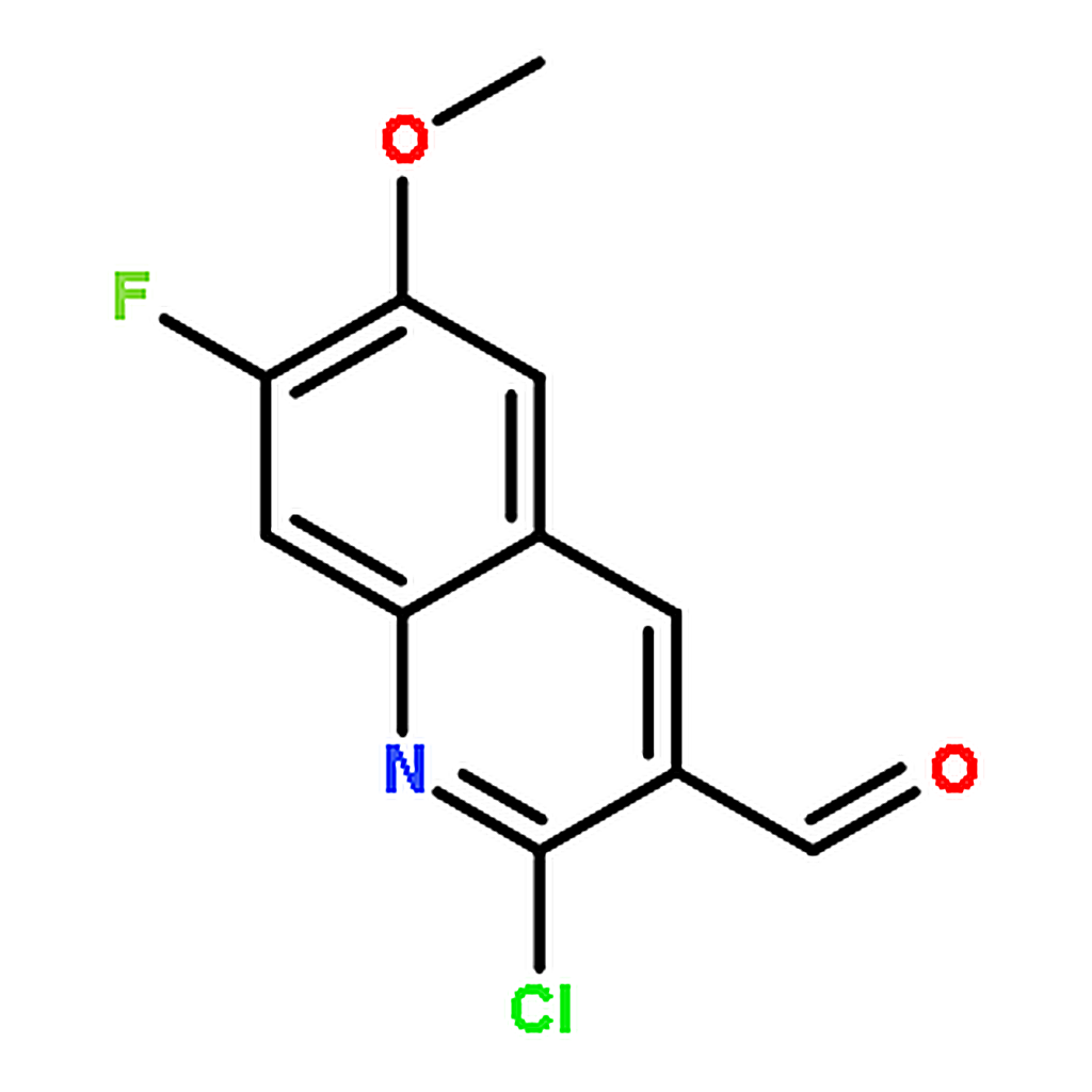 RHAWN 2-Chloro-7-fluoro-6-methoxyquinoline-3-carbaldehyde