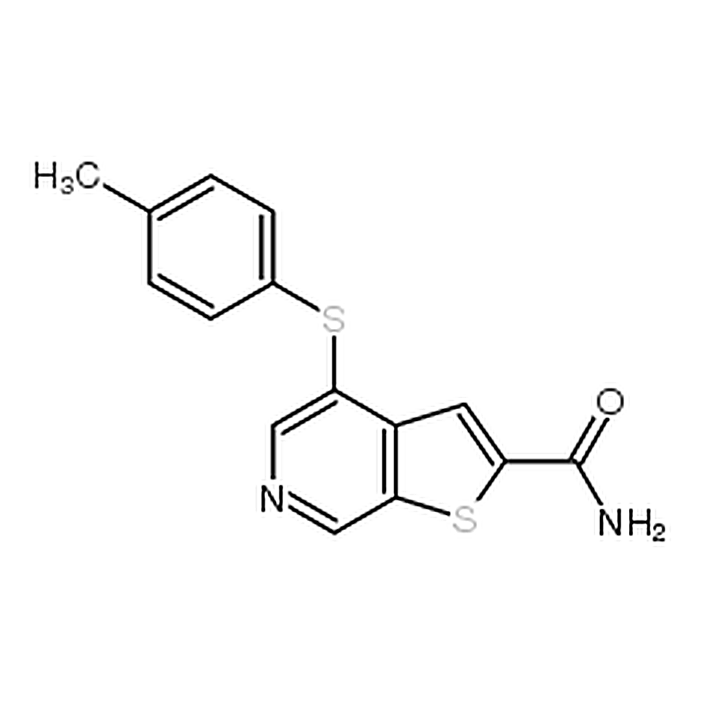 RHAWN 4-(4-methylphenyl)sulfanylthieno[2,3-c]pyridine-2-carboxamide