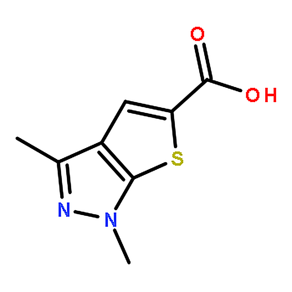 RHAWN 1,3-Dimethyl-1H-thieno[2,3-c]pyrazole-5-carboxylic acid, 95%