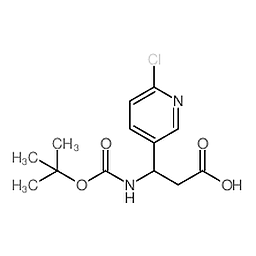 RHAWN 3-((tert-Butoxycarbonyl)amino)-3-(6-chloropyridin-3-yl)propanoic acid