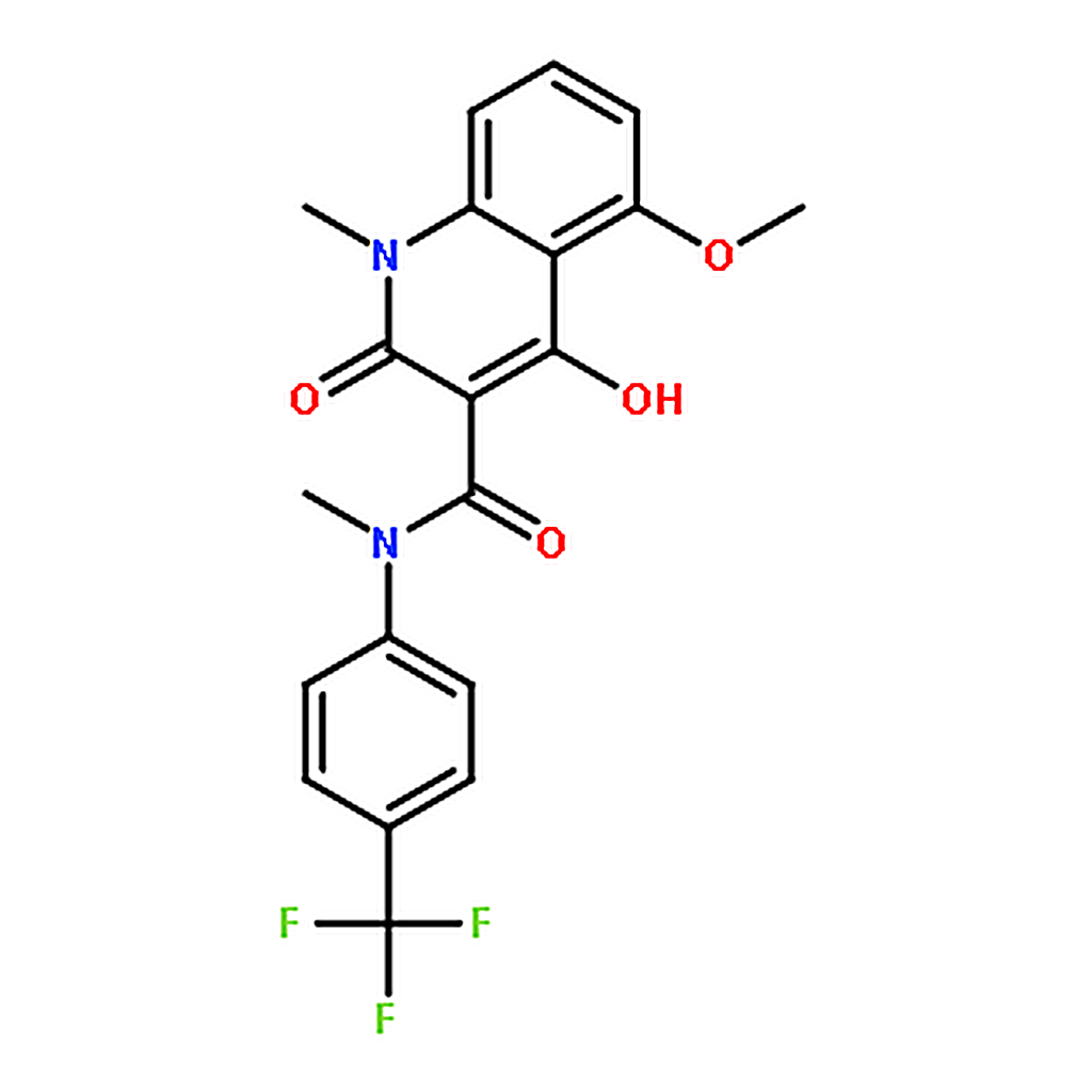 RHAWN 4-Hydroxy-5-methoxy-N,1-dimethyl-2-oxo-N-(4-(trifluoromethyl)phenyl)-1,2-dihydroquinoline-3-
