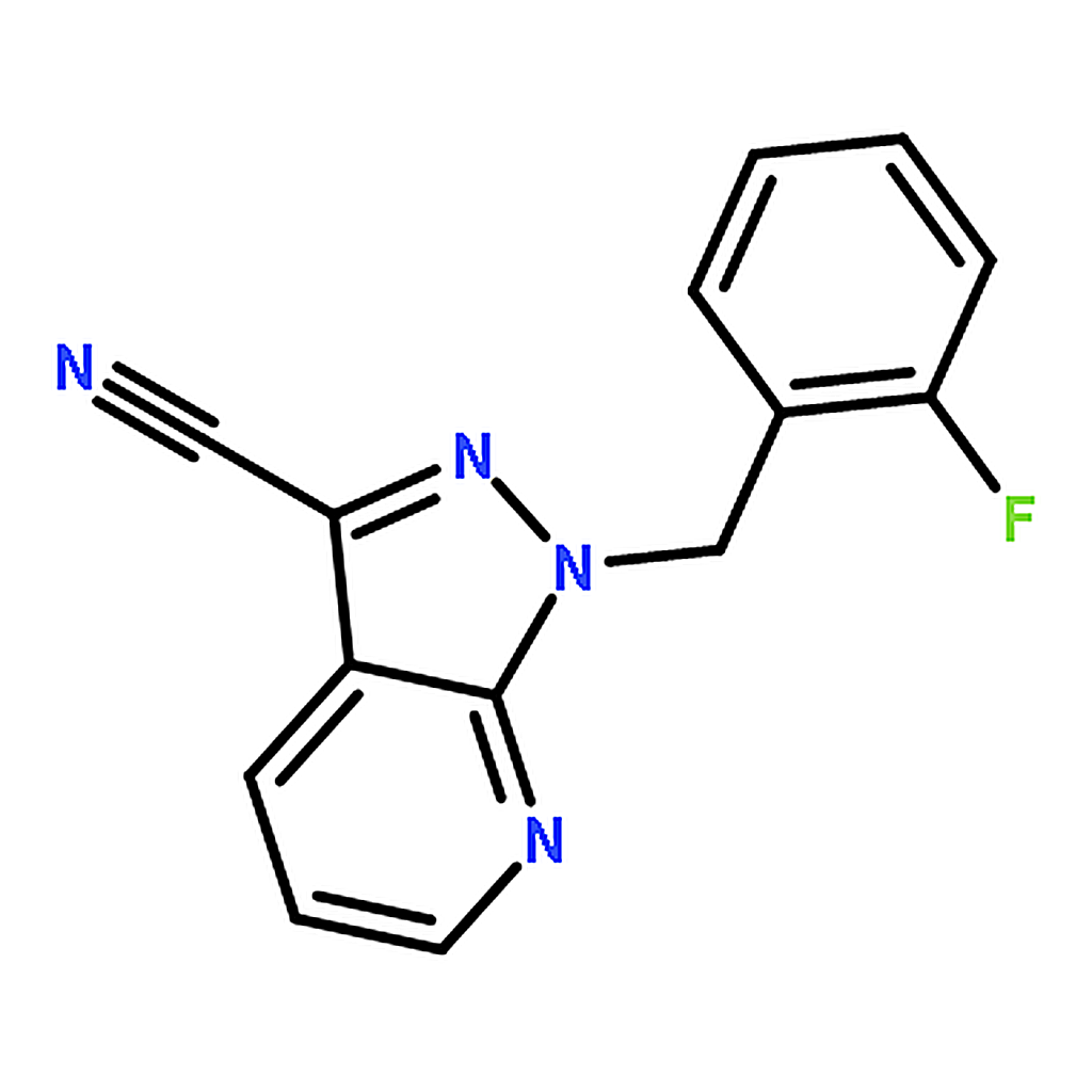 RHAWN 1-(2-Fluorobenzyl)-1H-pyrazolo[3,4-b]pyridine-3-carbonitrile