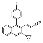 RHAWN (E)-3-(2-Cyclopropyl-4-(4-fluorophenyl)quinolin-3-yl)acrylonitrile