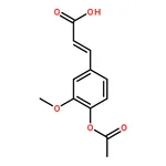 RHAWN 3-(4-Acetoxy-3-methoxyphenyl)acrylic acid
