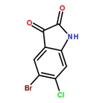 RHAWN 5-Bromo-6-Chloro-1H-Indole-2,3-Dione